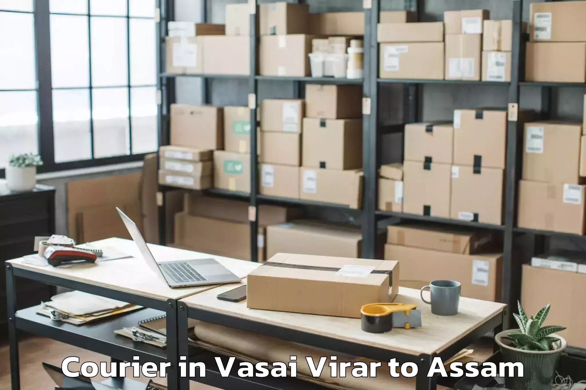 Affordable Vasai Virar to Pachim Nalbari Courier